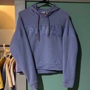 Puma Women's Purple Hoodie with Pink Accents